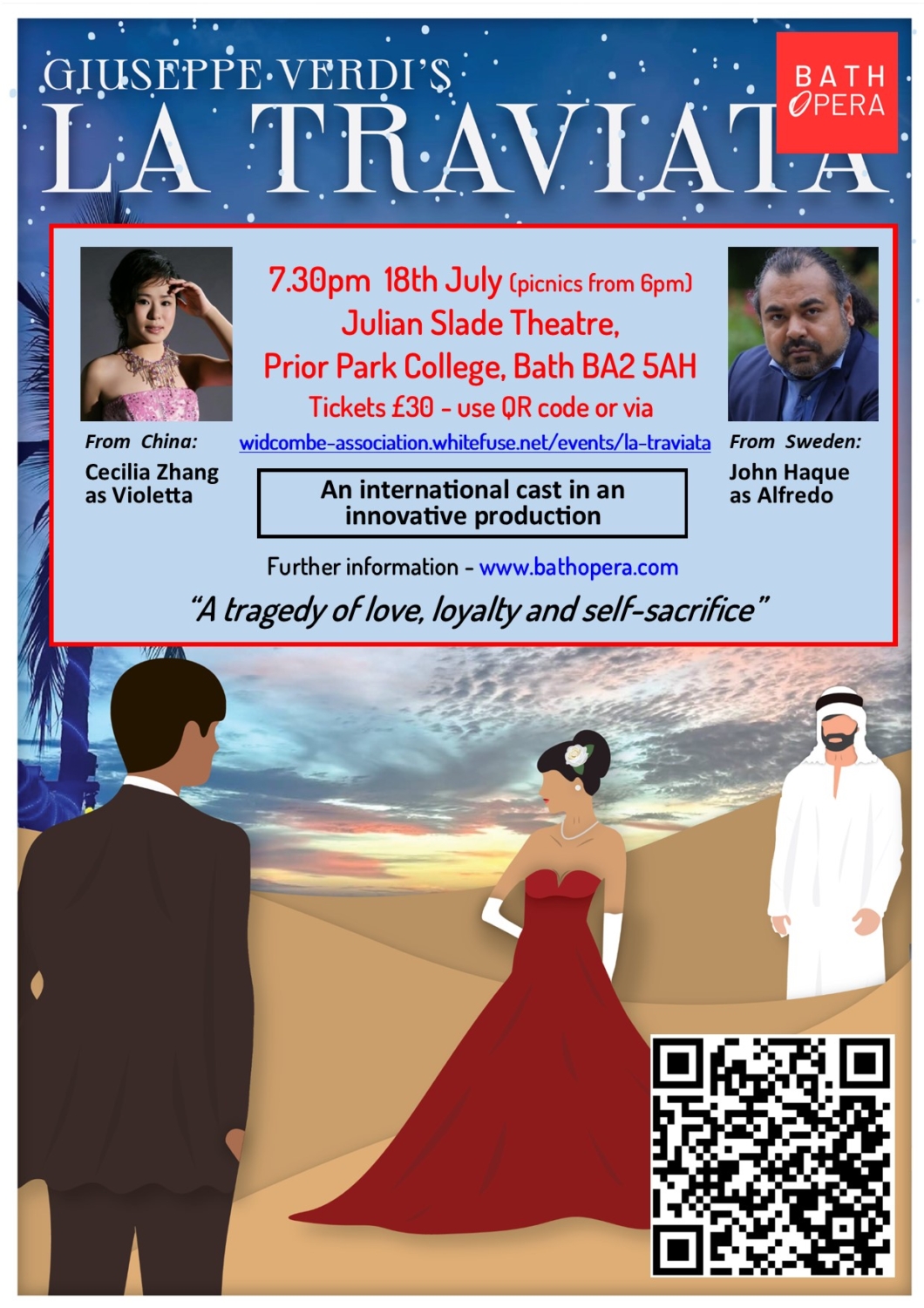 La Traviata - Julian Slade Theatre, Prior Park College, Bath